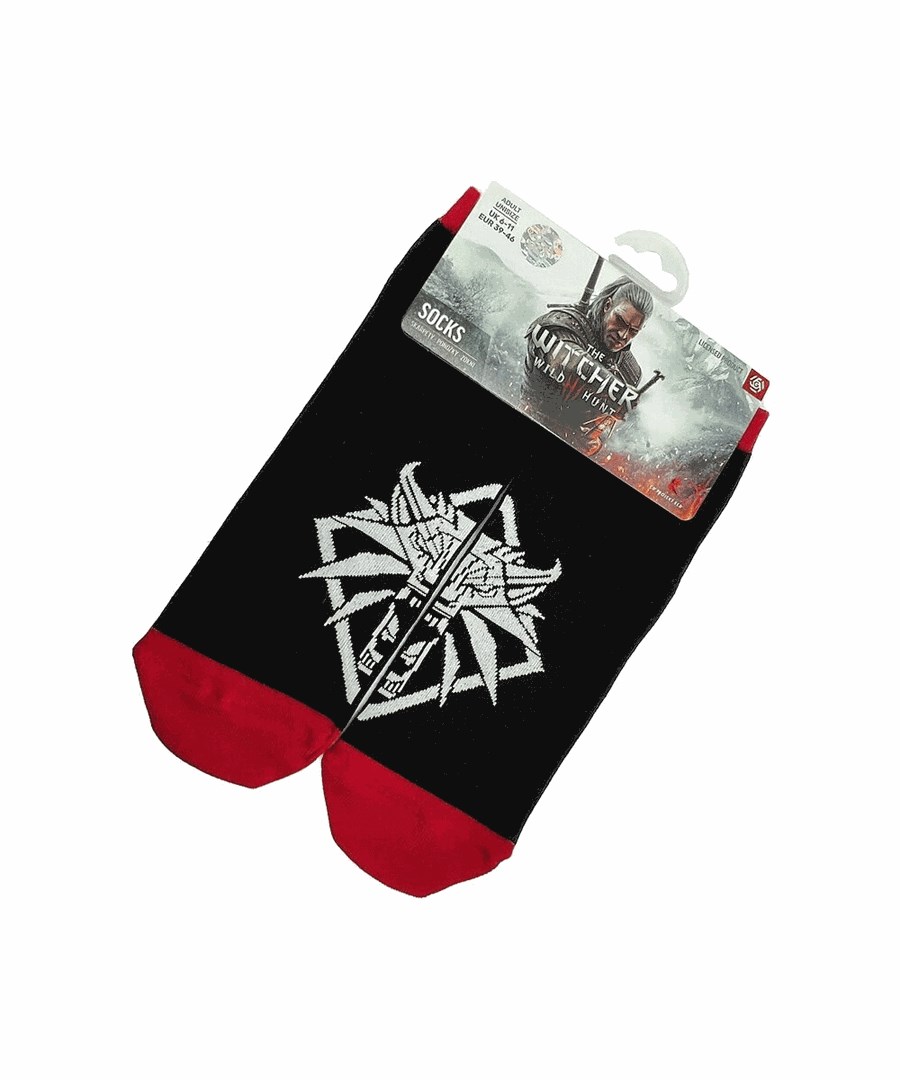Çorape Good Loot The Witcher 3 Wolf, të zeza