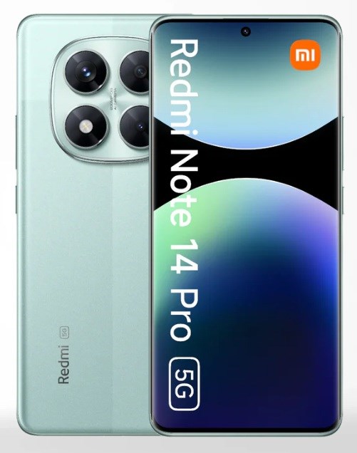 Telefon Xiaomi Redmi Note 14 Pro, 16.9 cm 6.67", Dual SIM 5G, USB Type-C, 8 GB, 256 GB, 5110 mAh, jeshile