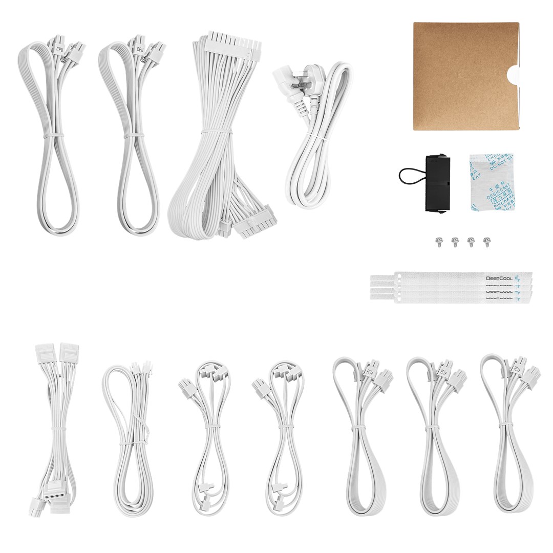 Furnizues me Energjitë DeepCool PX1000G WH, 1000W, 20+4 Pin ATX, Ngjyrë e Bardhë