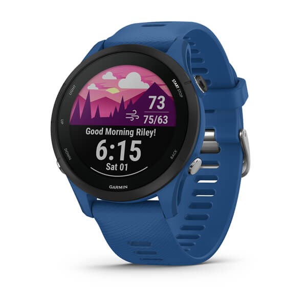 Garmin Forerunner 255 3.3 cm (1.3") MIP 46 mm Digital 260 x 260 pixels Blue Wi-Fi GPS (satellite)