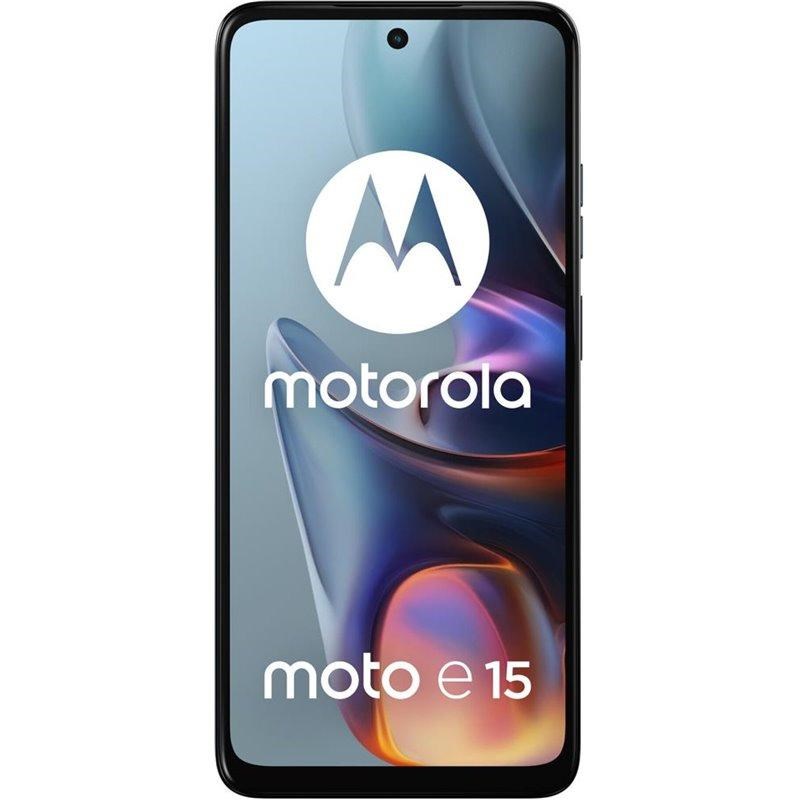 Telefon Motorola Moto e15 6.67”, Dual SIM Android 14 Edition, Go 4G, USB Type-C, 2 GB, 64 GB, 5200 mAh i kaltër