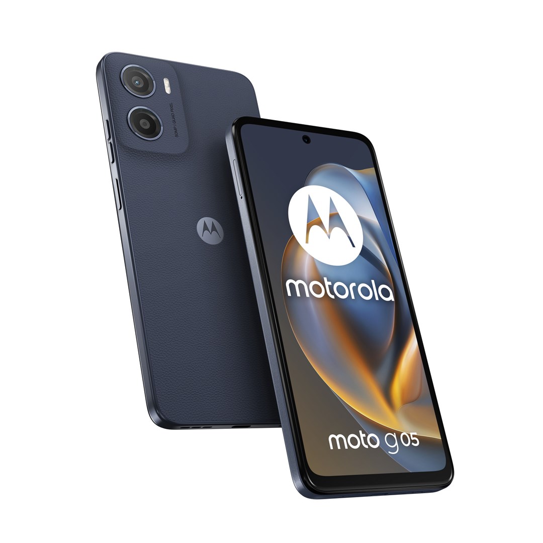 Telefon Motorola moto g05 16.9 cm (6.67"), Dual SIM, Android 15, 4G USB Type-C, 4 GB, 128 GB 5200, mAh e kaltër