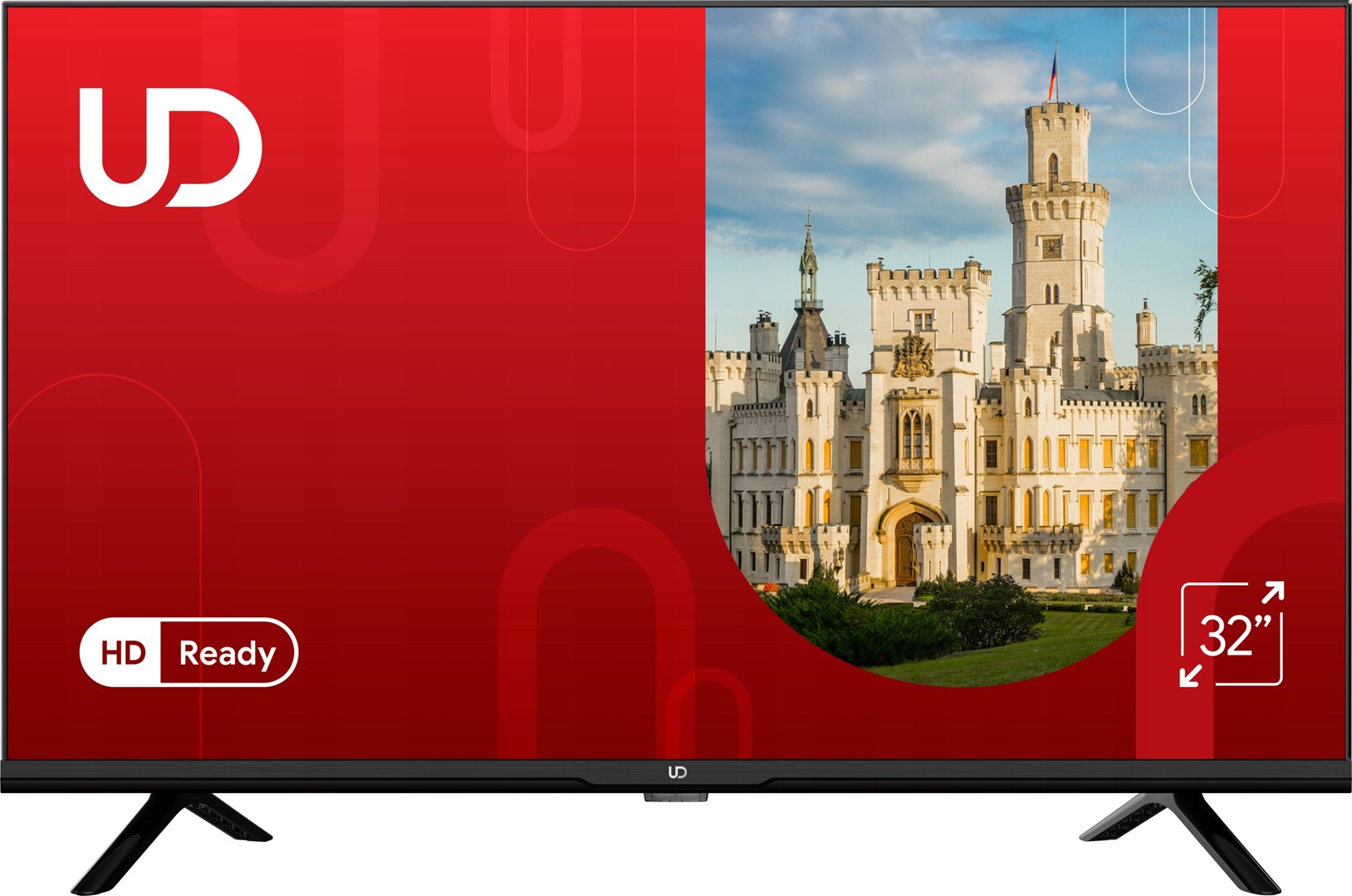 Televizor 32” UD 32DW4210 HD LED me mbështetje PAL, SECAM, DVB-T2/S2