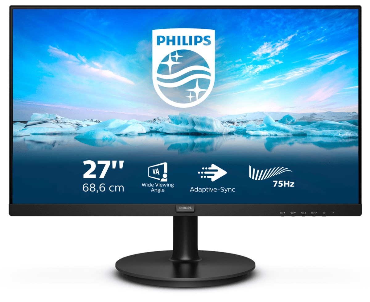 Philips V Line 272V8LA/00 computer monitor 68.6 cm (27") 1920 x 1080 pixels Full HD LED Black