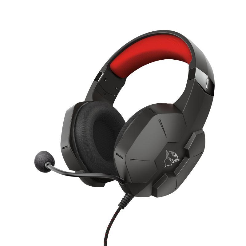 KUFJE GAMING TRUST CARUS GXT 323 | MIC BLACK/RED