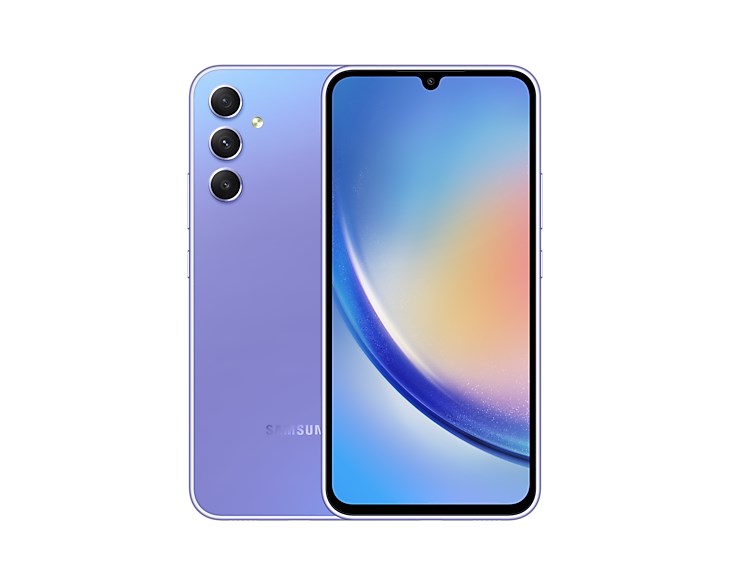 Telefon Samsung Galaxy A34, 16.8 cm (6.6"), Hybrid Dual SIM 5G, USB Type-C, 6 GB RAM, 128 GB, Violet