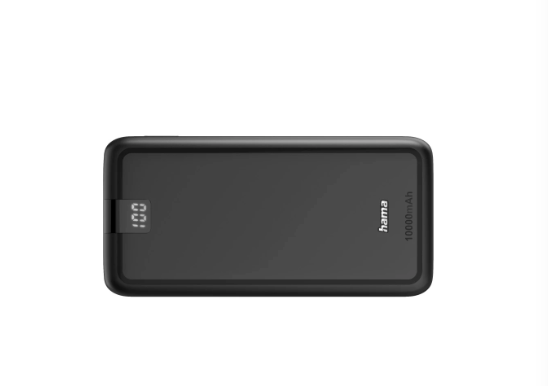 Power bank Hama "Performance 10", 10000mAh, e zezë